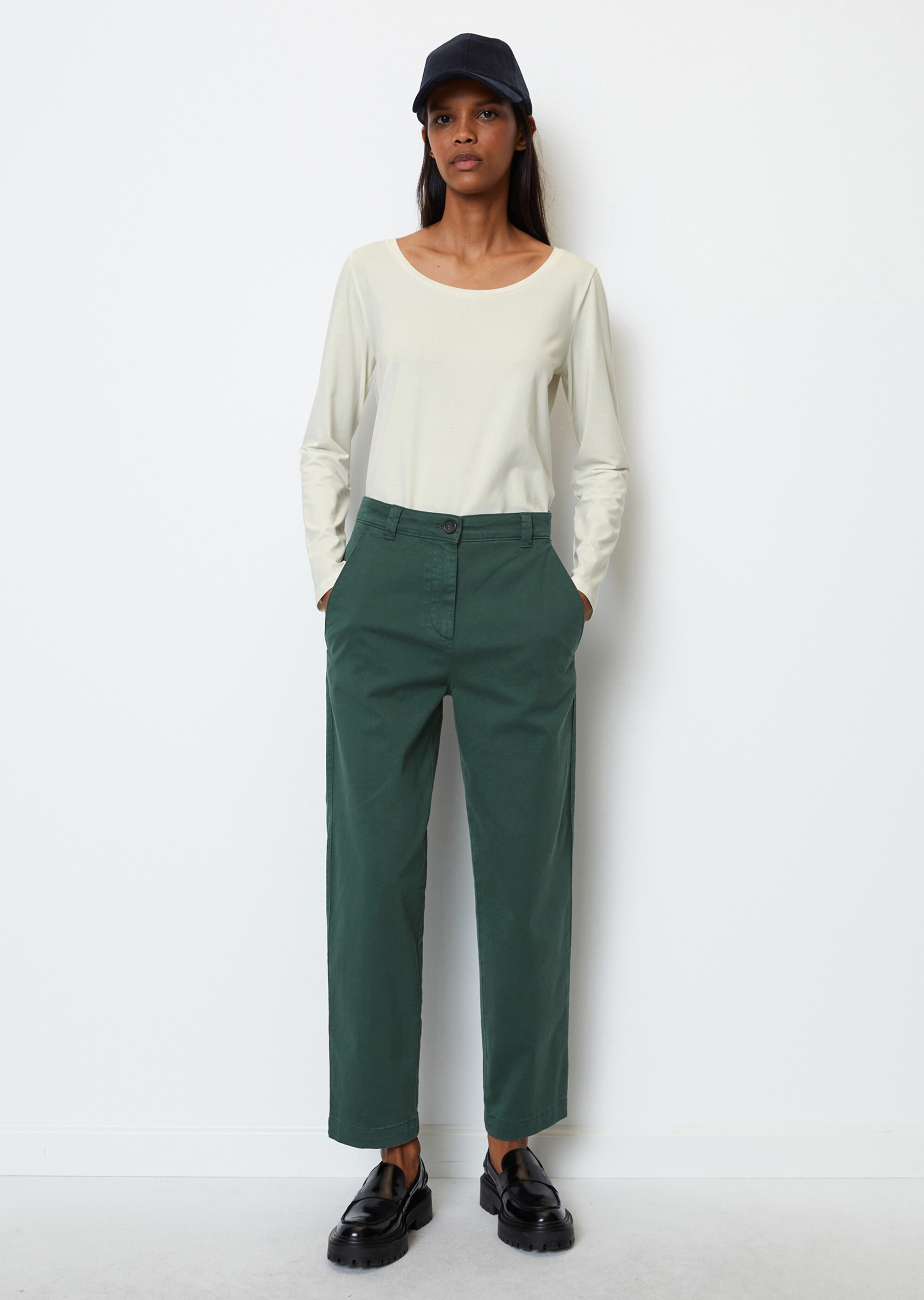 Longsleeve regular aus TENCEL™ Modal-Baumwolle-Mix