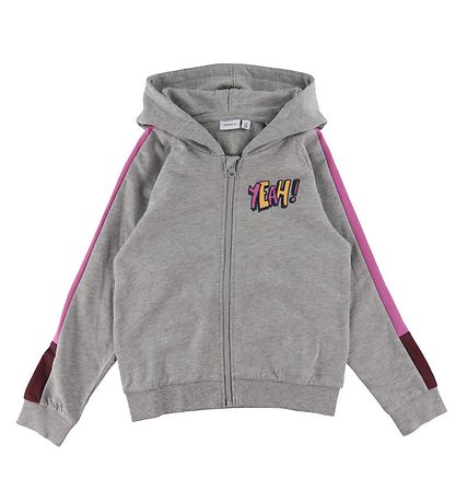 Name It Cardigan m. H?tte - NkfNifrey Spain - Grey Melange