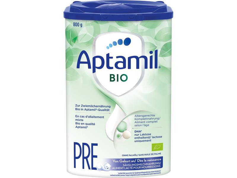 Aptamil Anfangsmilch BIO Pre, 800 g Säuglingsmilchnahrung PRE Bio, 800 g