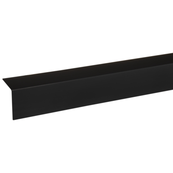 Hoekprofiel kunststof zwart 50x50mm 260 cm
