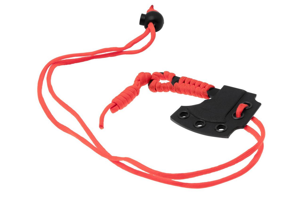 Condor Carlitos Neck Hatchet, CTK820-29-HC, Orange Paracord, Black Kydex, EDC bijl