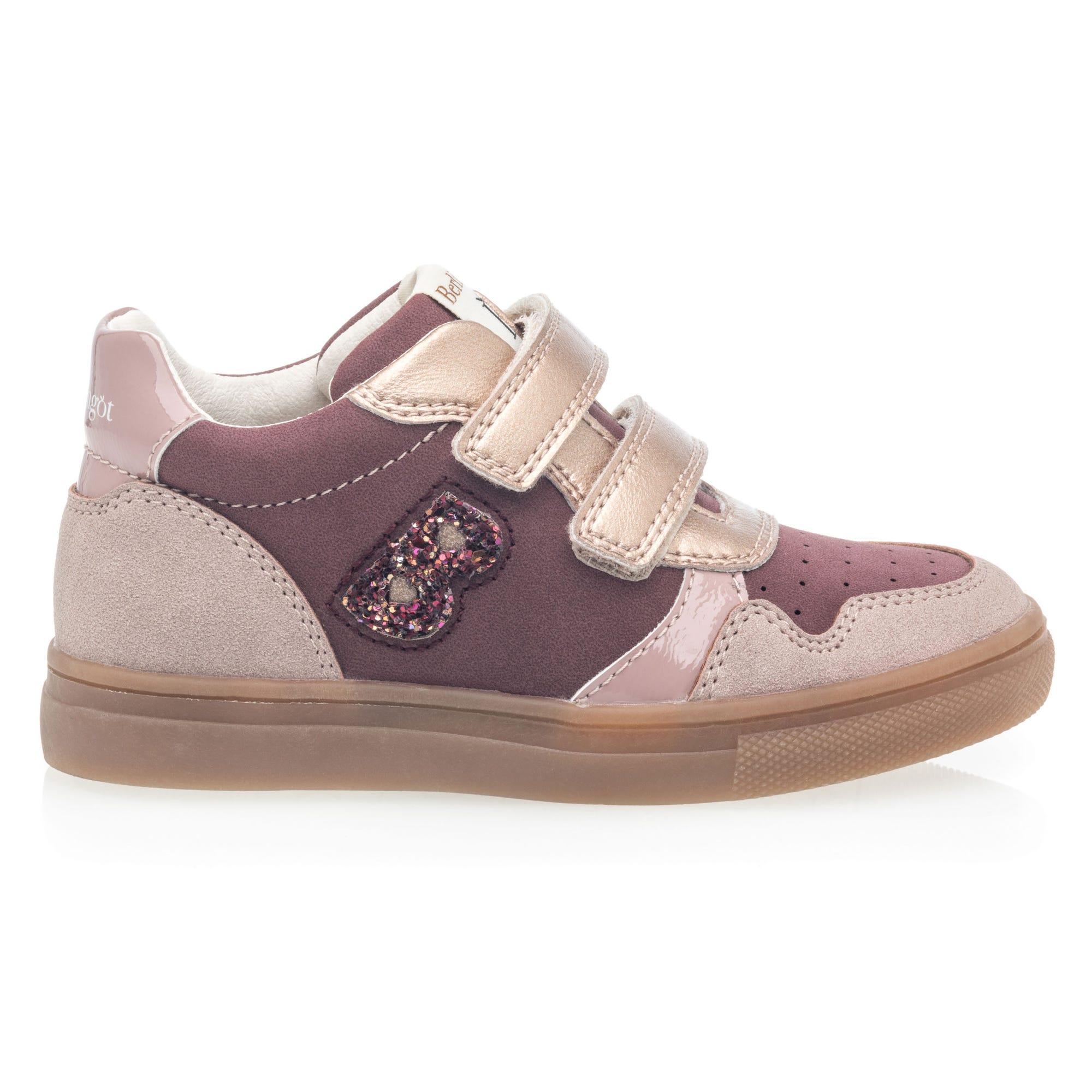 Baskets hautes Fille rose