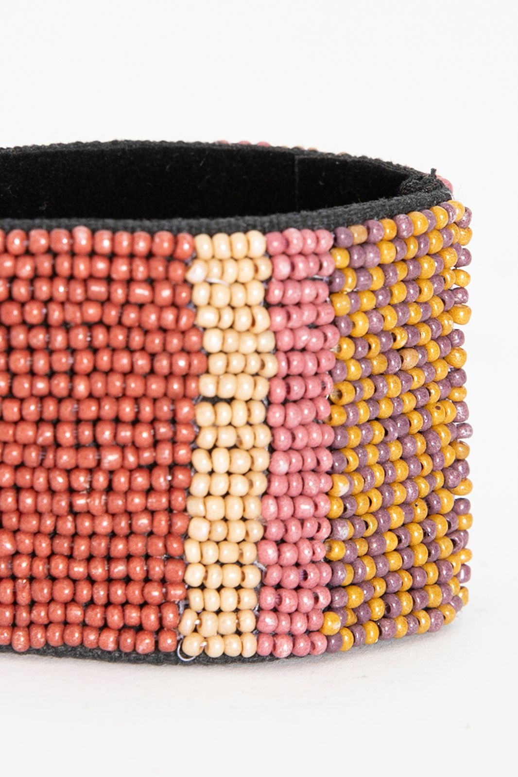 Servetring met multicolor kraaltjes