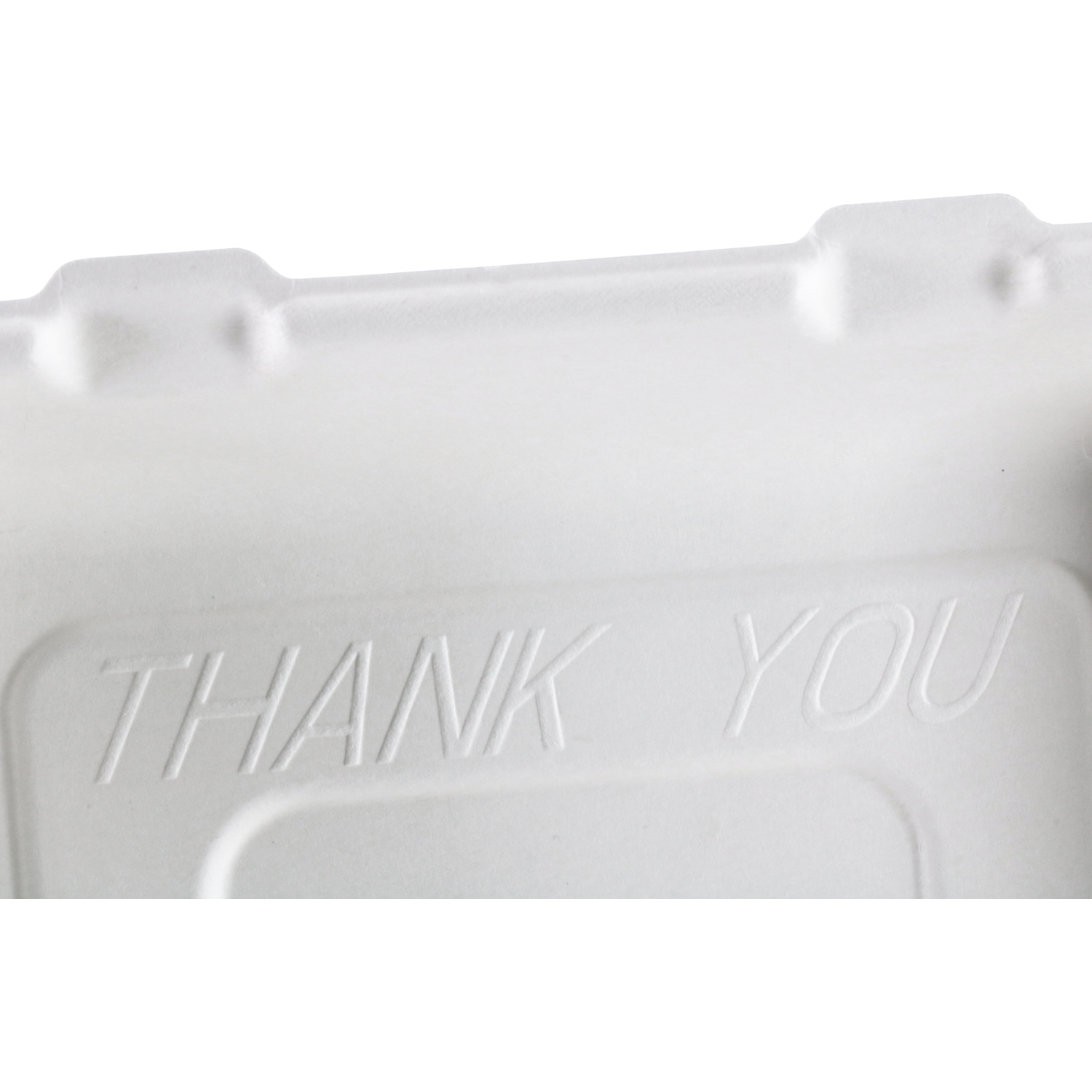 Depa Bak, Bagasse (suikerrietpulp), 1200ml, maaltijdbox, 23x23x7.8cm, wit
