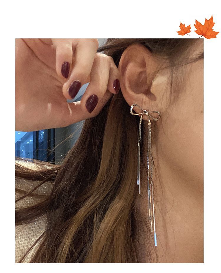 Jael - 925 Sterling Zilveren Strik Oorbellen
