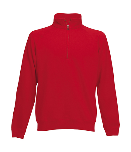 Fruit of the Loom 62-032-0 - Sweat à Col Zippé et Manches Raglan