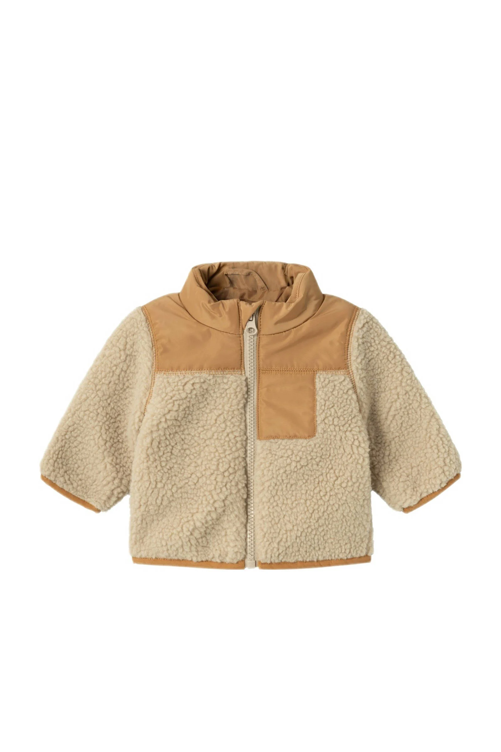 NAME IT baby teddy tussenjas NBMMOSIE zand/bruin