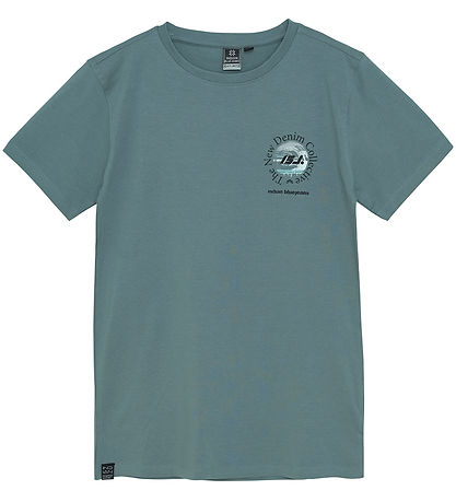 Indianer Blue Jeans T-Shirt - Stormy Sea m. Print