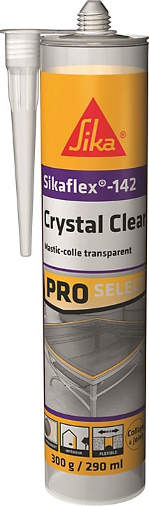 Mastic colle multi-usages transparent Sika Sikaflex Crystal Clear 300 gr