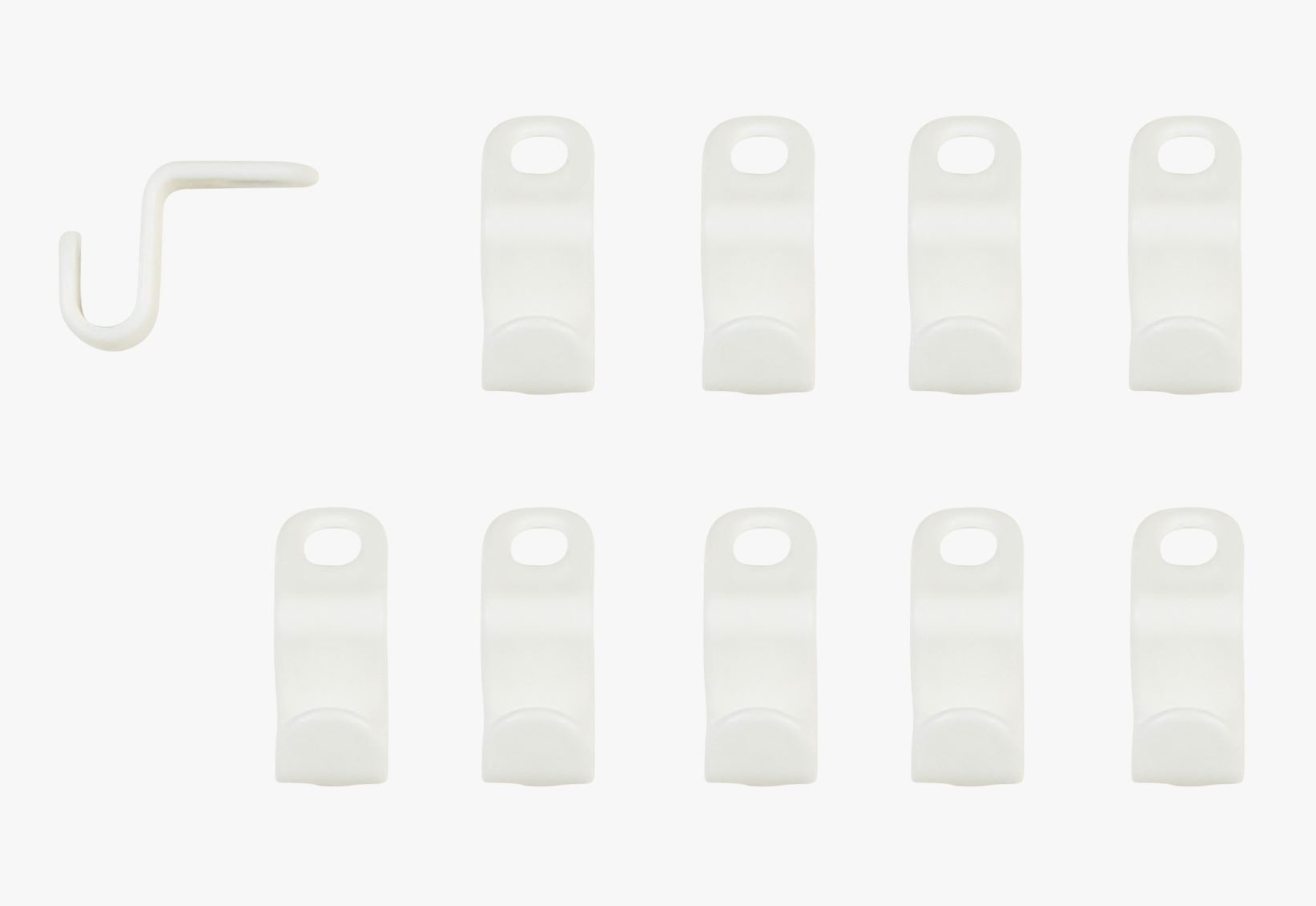 Henger hvit - 2x5 cm