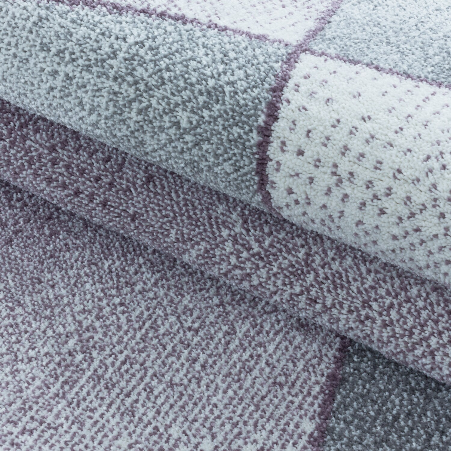 Wunderschöne Kurzflor Teppich, Moderner Designer Teppich rechteckig, Höhe 11 mm