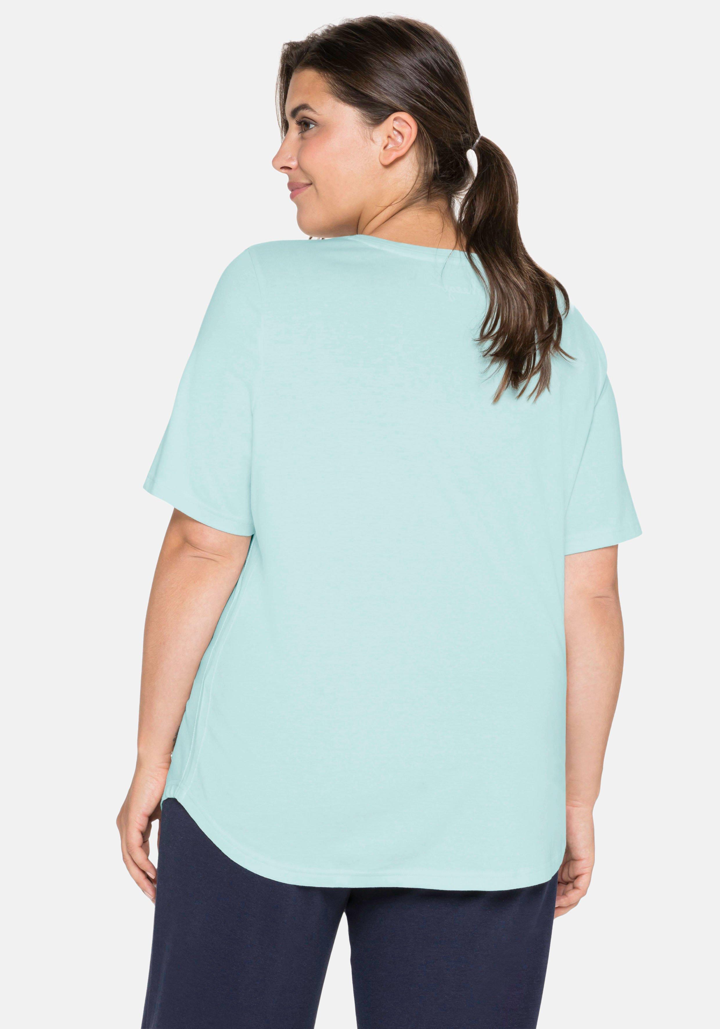 Relaxshirt mit V-Ausschnitt, aus Interlockqualität