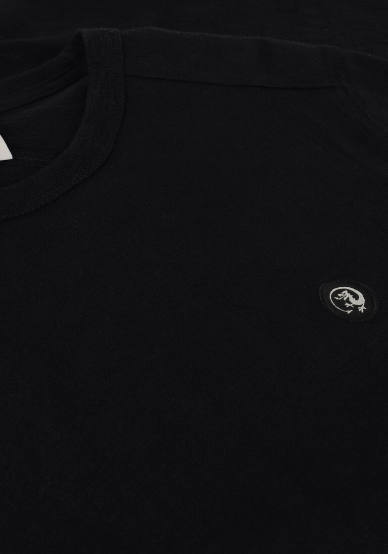 CAST IRON zwarte cast iron t-shirt short sleeve r-neck organic cotton slub essential