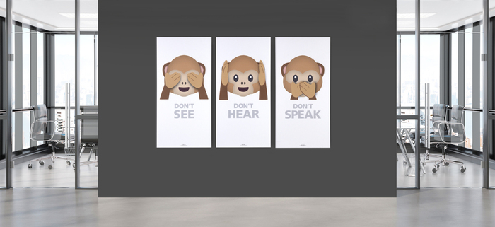 Akustikbillede Art-Acoustic see 60 x 120 cm - hvid