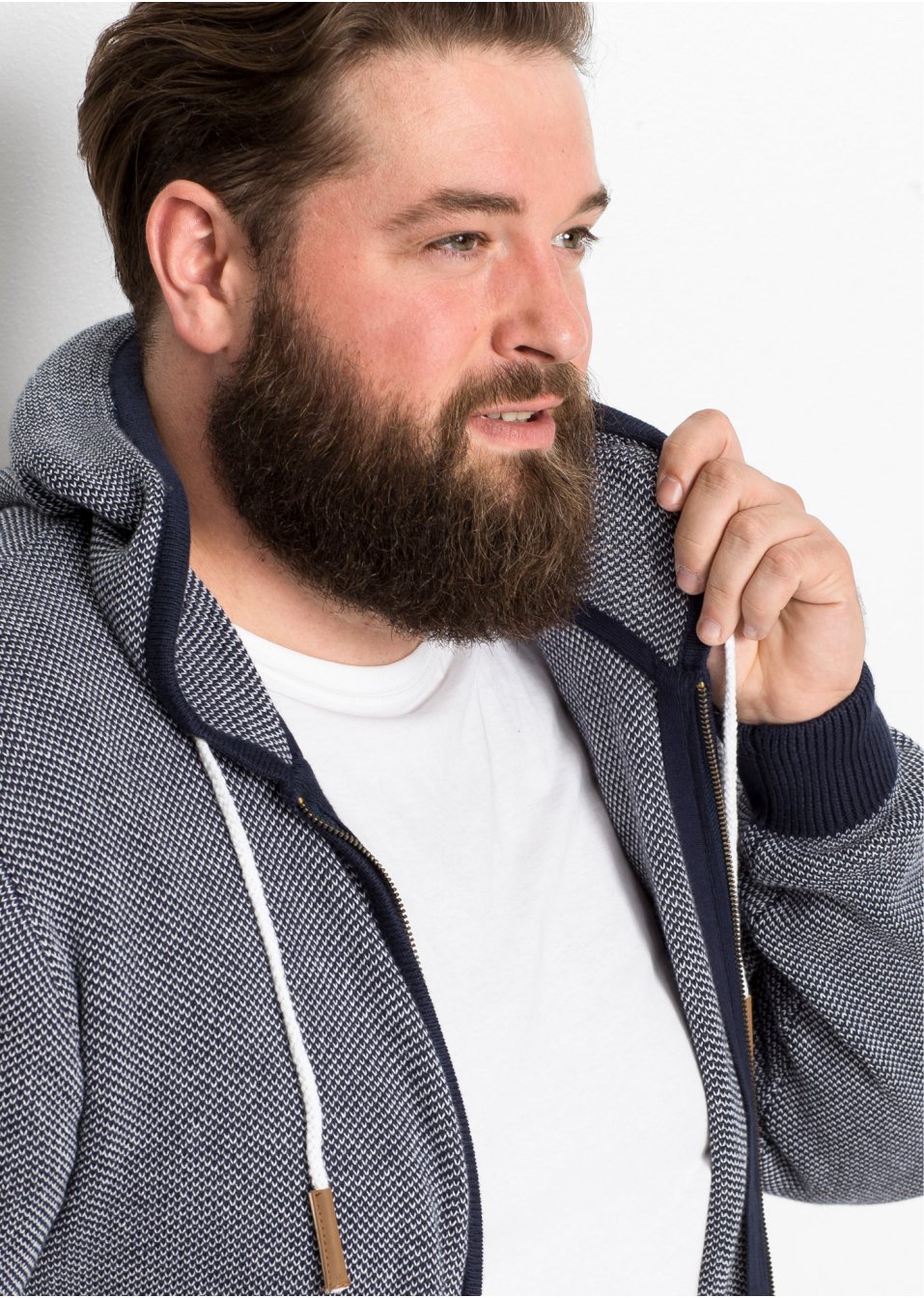 Gilet en maille avec détails contrastés