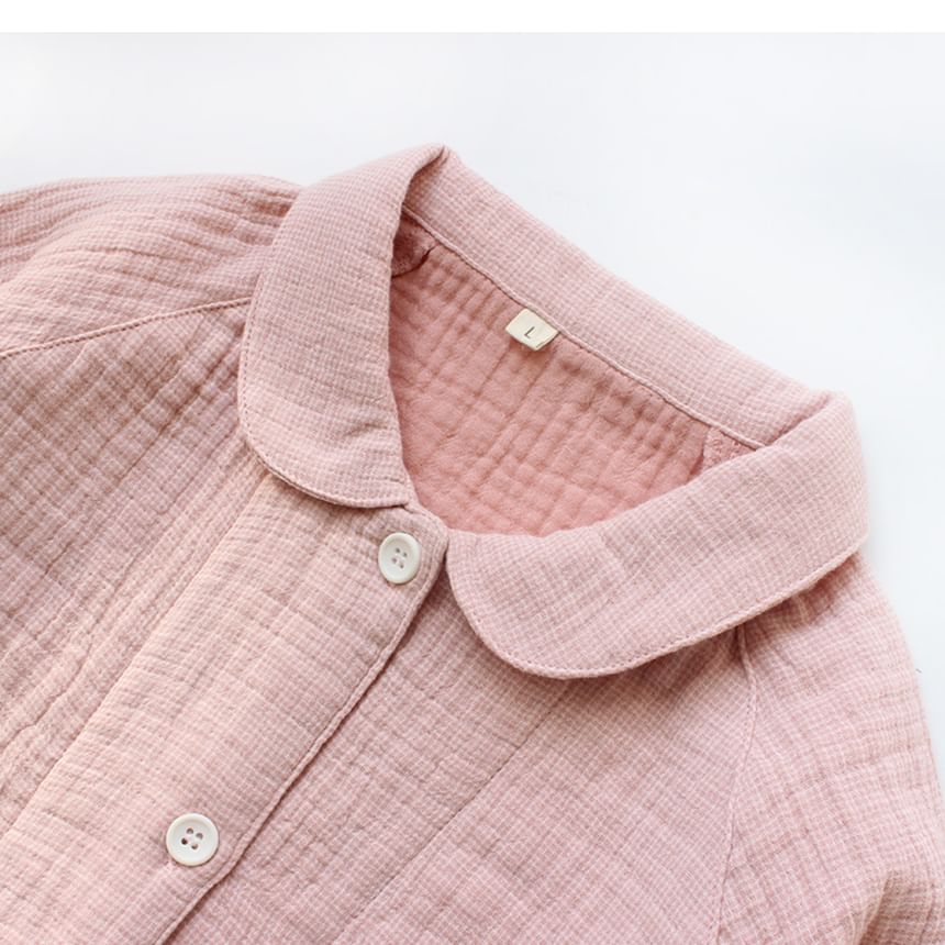 Dogini - Bijpassende pyjamaset voor koppels: effen shirt + broek