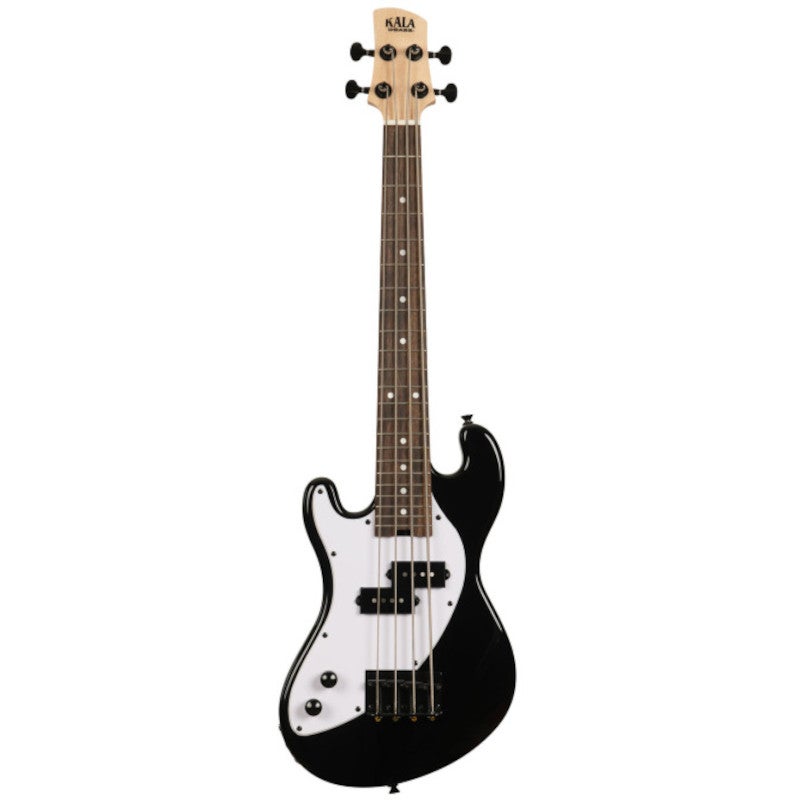 Kala Solid Body 4-String Fretted U-Bass Left Handed Jet Black linkshandige elektrische basgitaar met gigbag