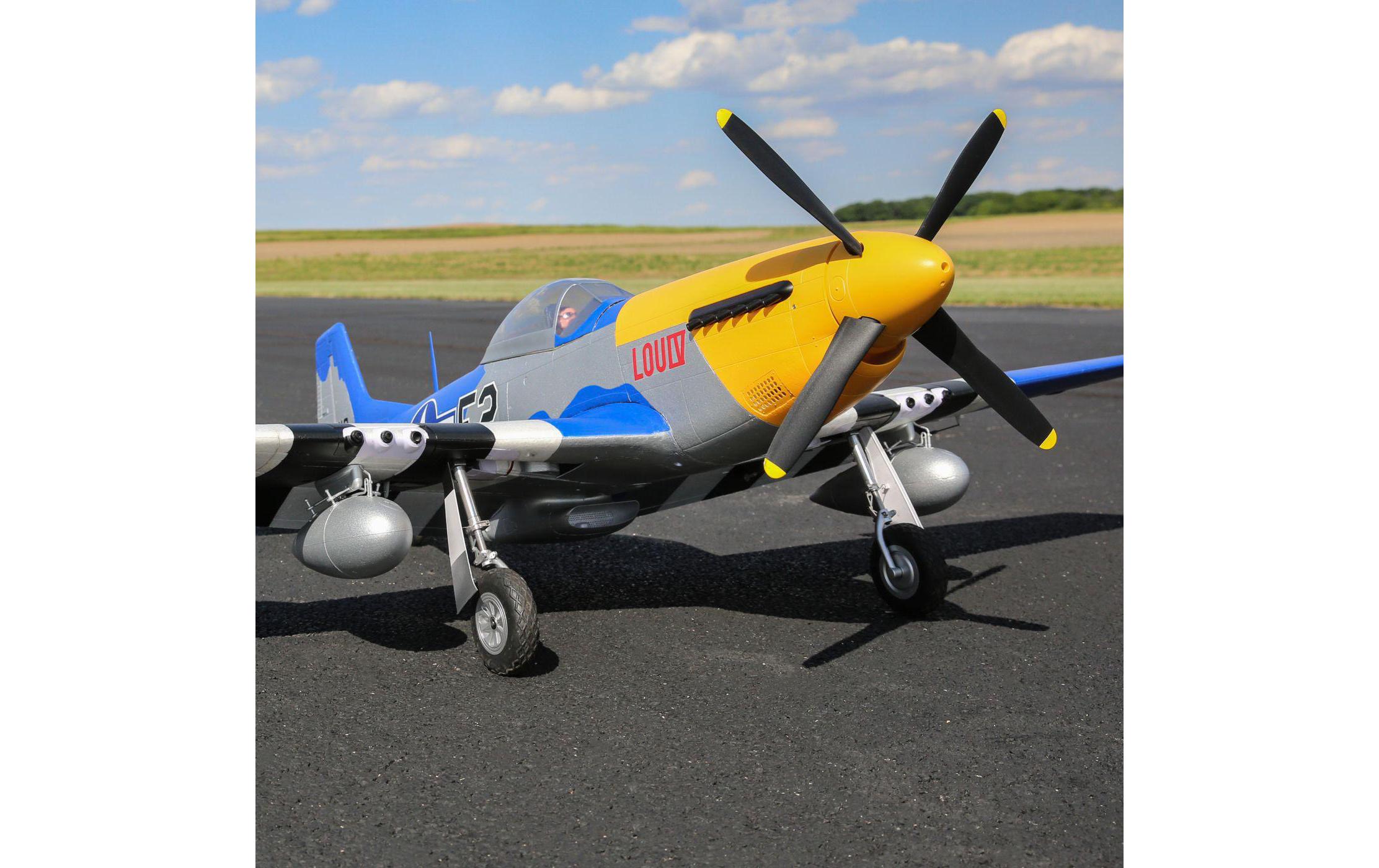 Flugzeug P-51D Mustang 1500 mm BNF Basic<br>Warbird