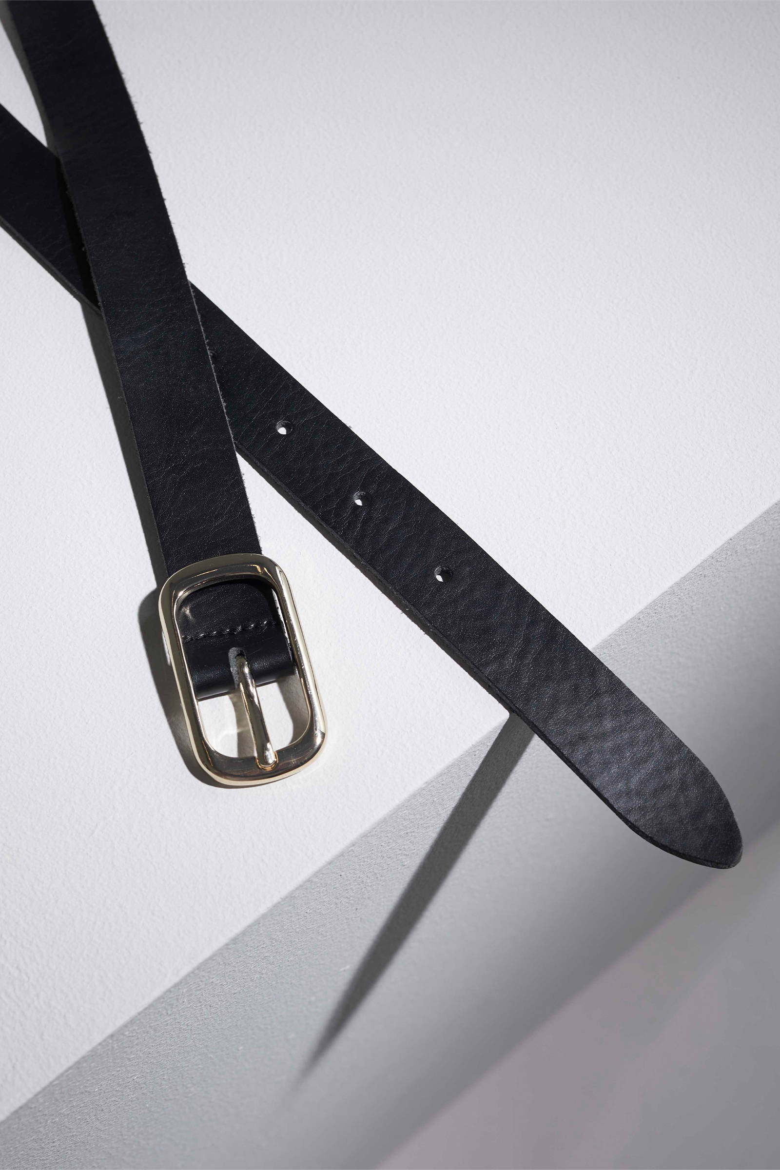 WE Fashion leren riem zwart