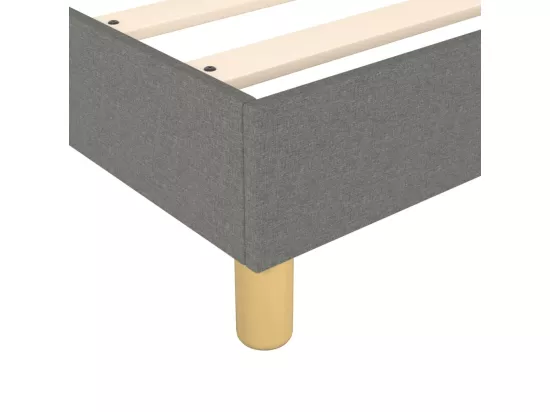 Sommier à lattes de lit Gris foncé 90x200 cm Tissu