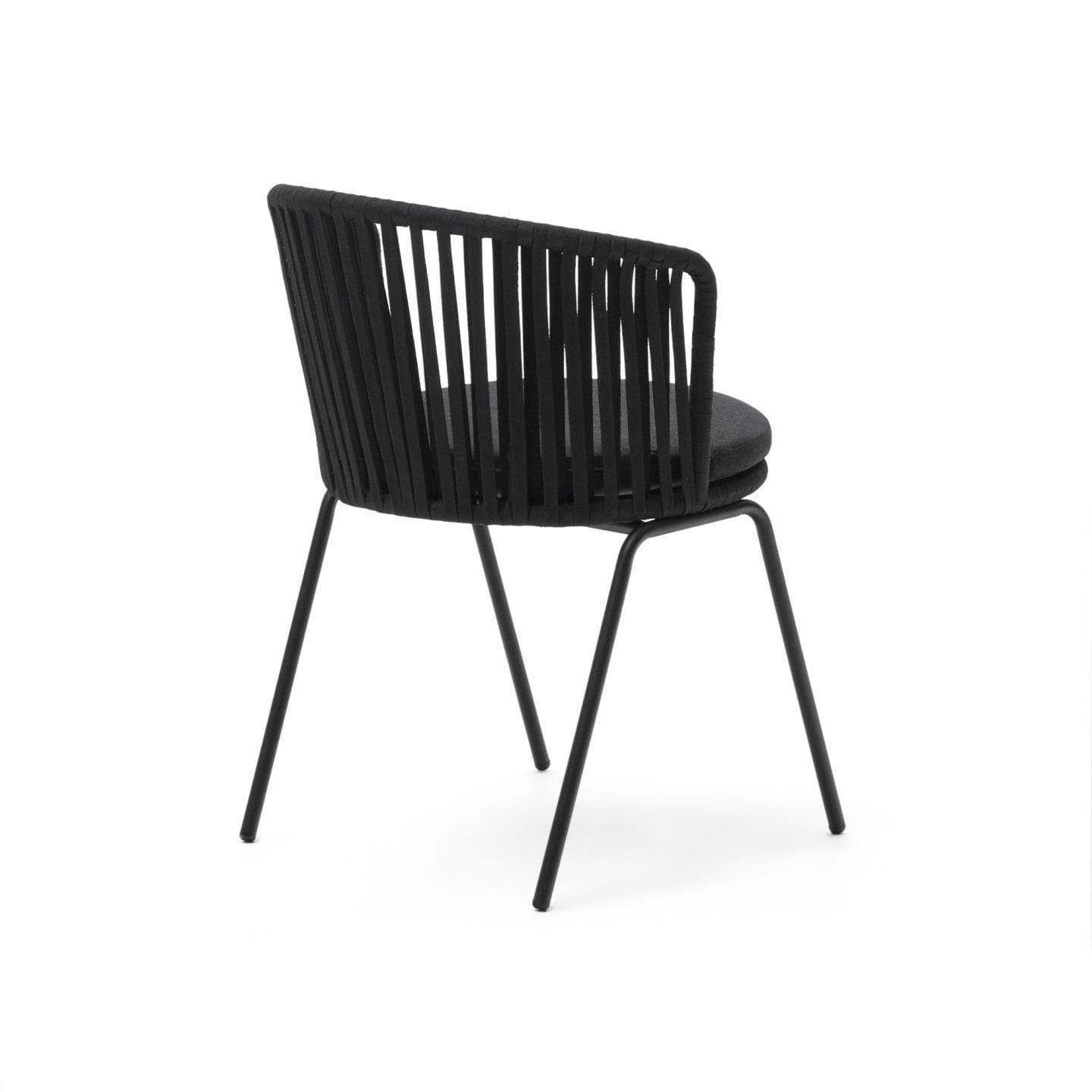 Kave Home Gartenstuhl JONCOLS 4er Set schwarz