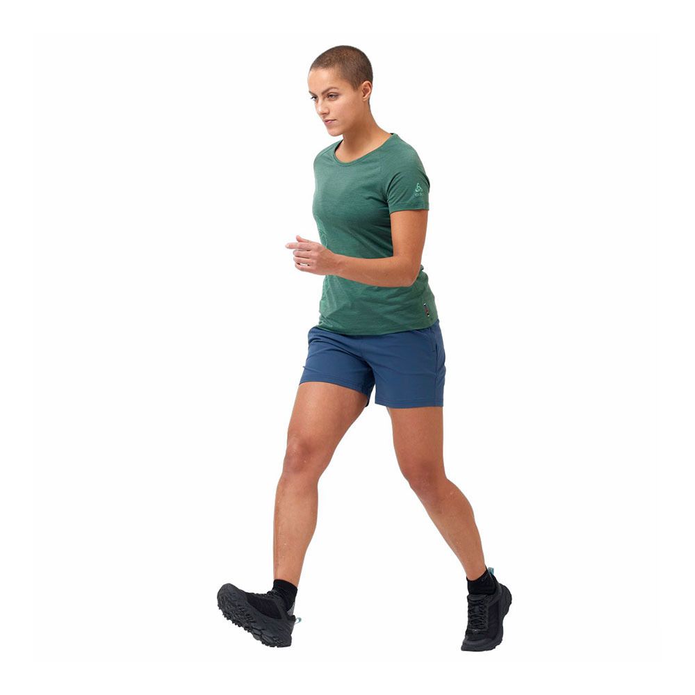 Odlo HALDEN - Short Femme blue wing teal