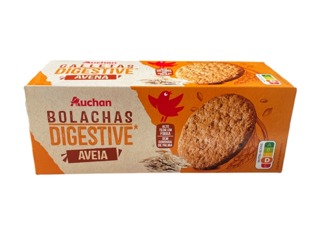 BOLACHA AUCHAN DIGESTIVE AVEIA 425G