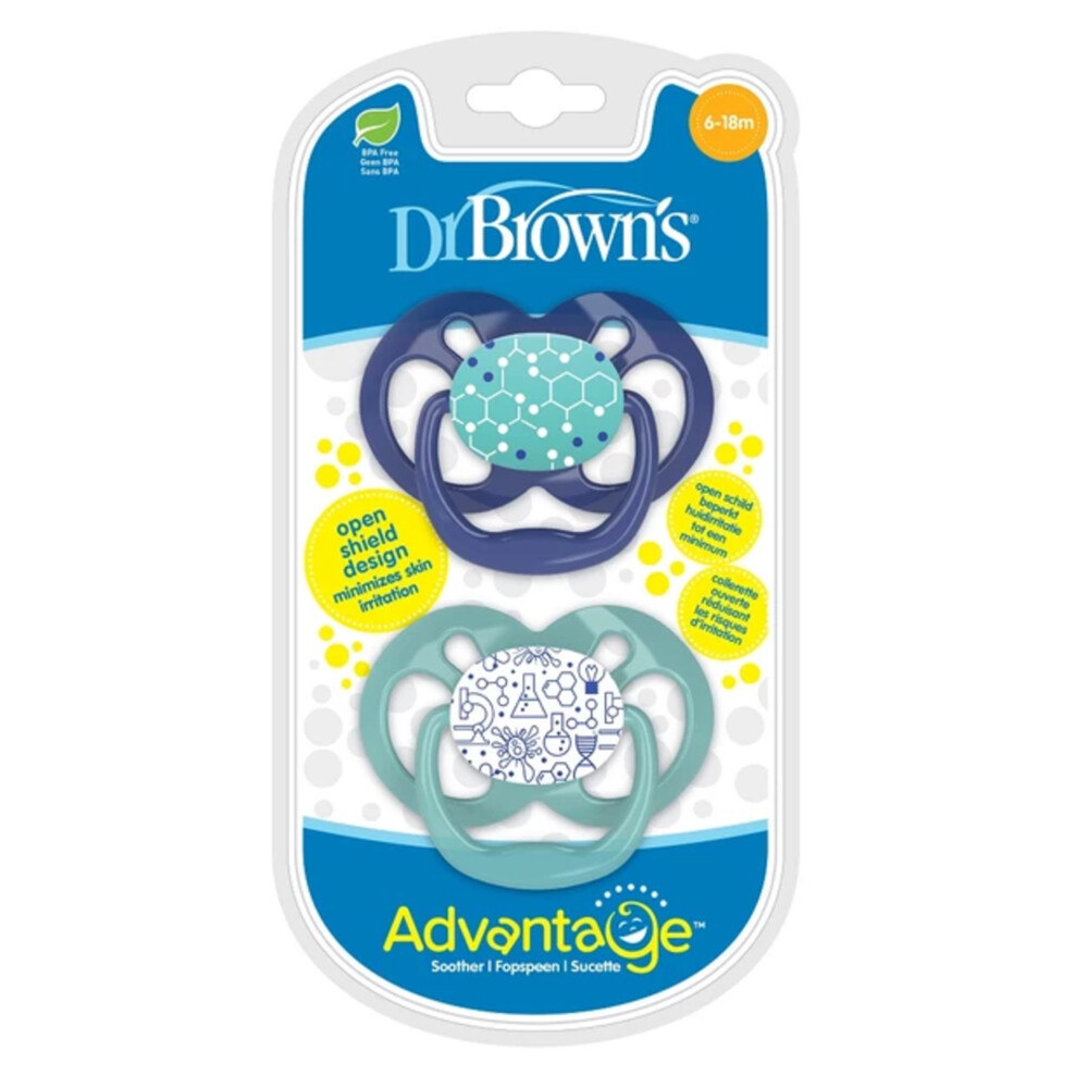 Dr. Browns Fopspeen Fase 2 Advantage Blauw