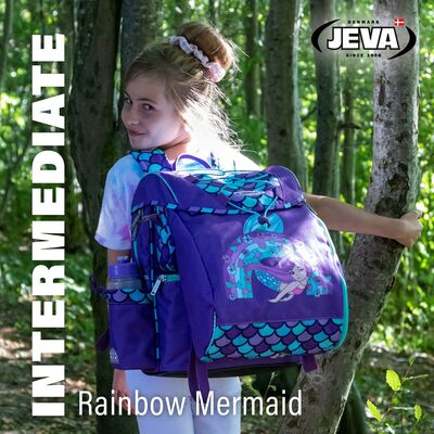 Jeva Intermediate Ryggsekk 21 L, Rainbow Mermaid