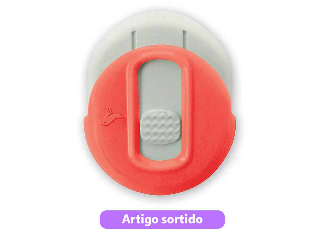 BORRACHA BRANCA RETRATIL COM PROTEÇÃO AUCHAN CORES SORTIDAS