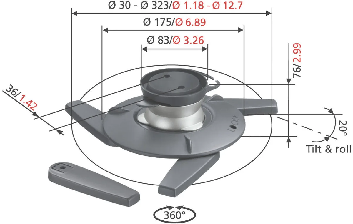 Vogel's EPC-6545 Supports pour vidéoprojecteurs