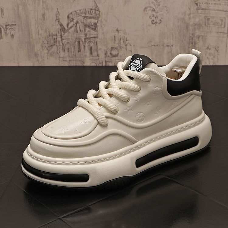 Mr Ozera - Tweekleurige platform sneakers