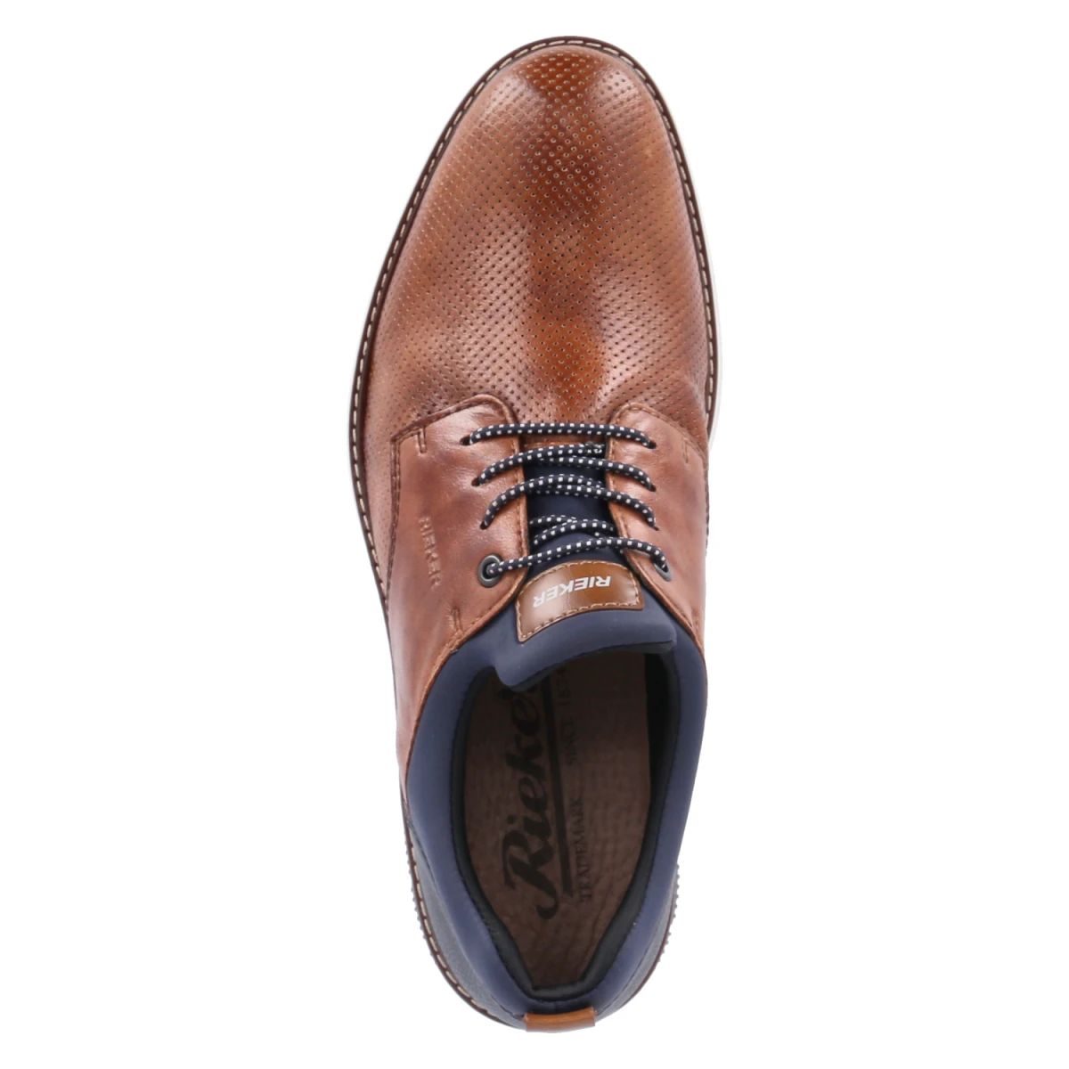 RiekerHalbschuhe - nuss/lake/navy/amaretto