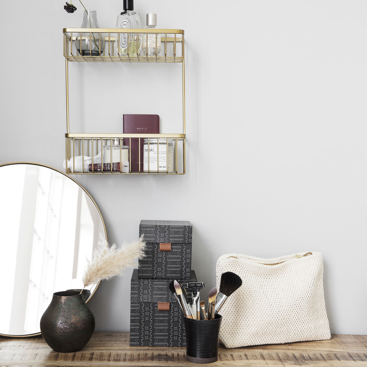 House Doctor badkamerrek Bath zwart