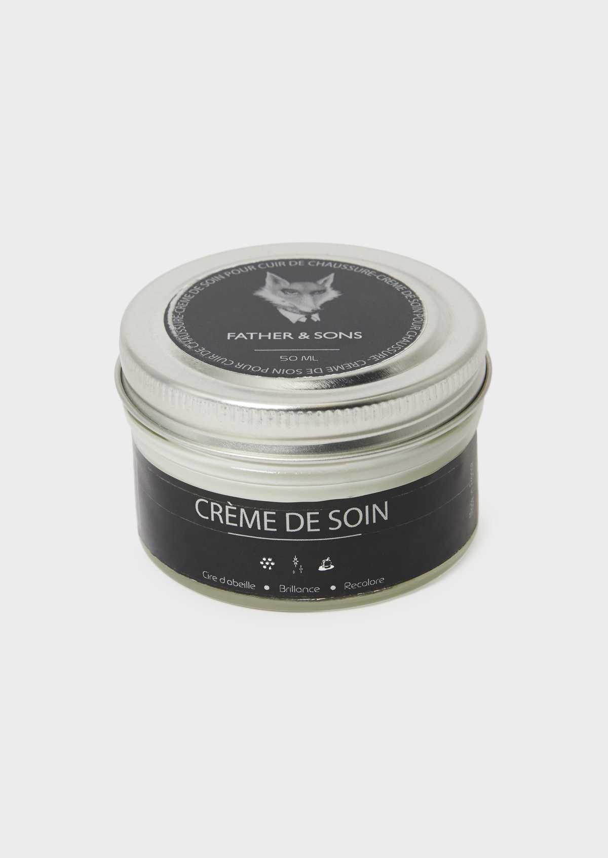 Crème de cirage incolore pour cuir