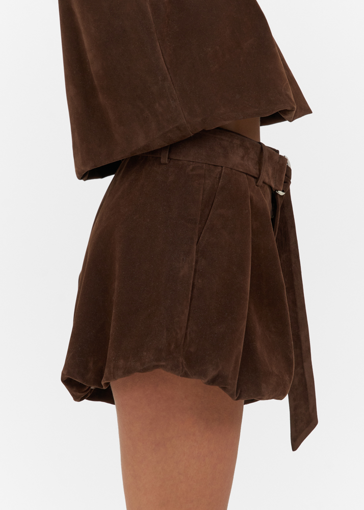 Joy short choco bruin