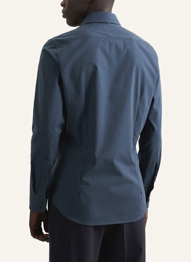 Seidensticker Business Shirt Slim Long sleeve Kent-Collar Uni Turquoise