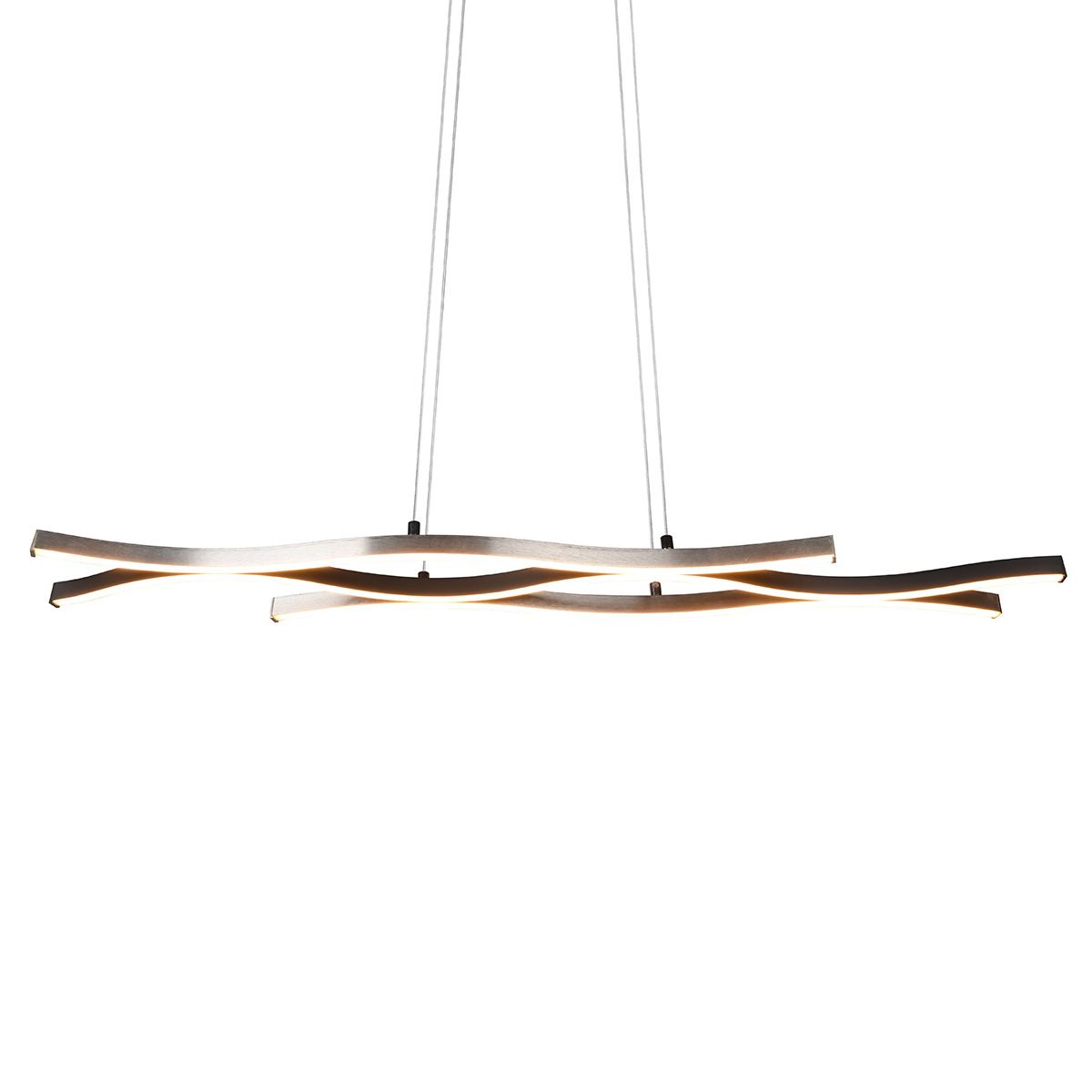 Design hanglamp zwart met zilver incl. LED dimbaar - Blaze