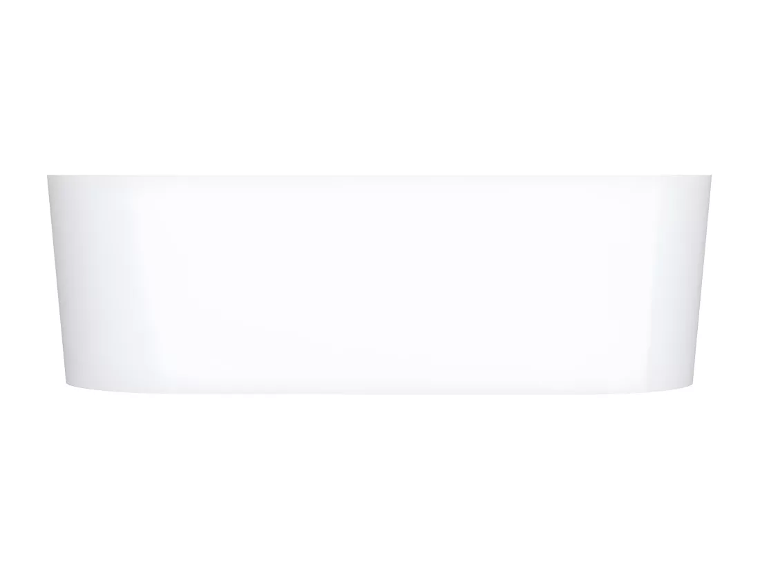 baignoire îlot OMNIRES OVO M+ 160X75 CM couleur : blanc finition : brillant bonde et siphon inclus