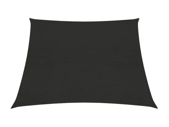 Voile d'ombrage 160 g/m² Noir 4/5x3 m PEHD