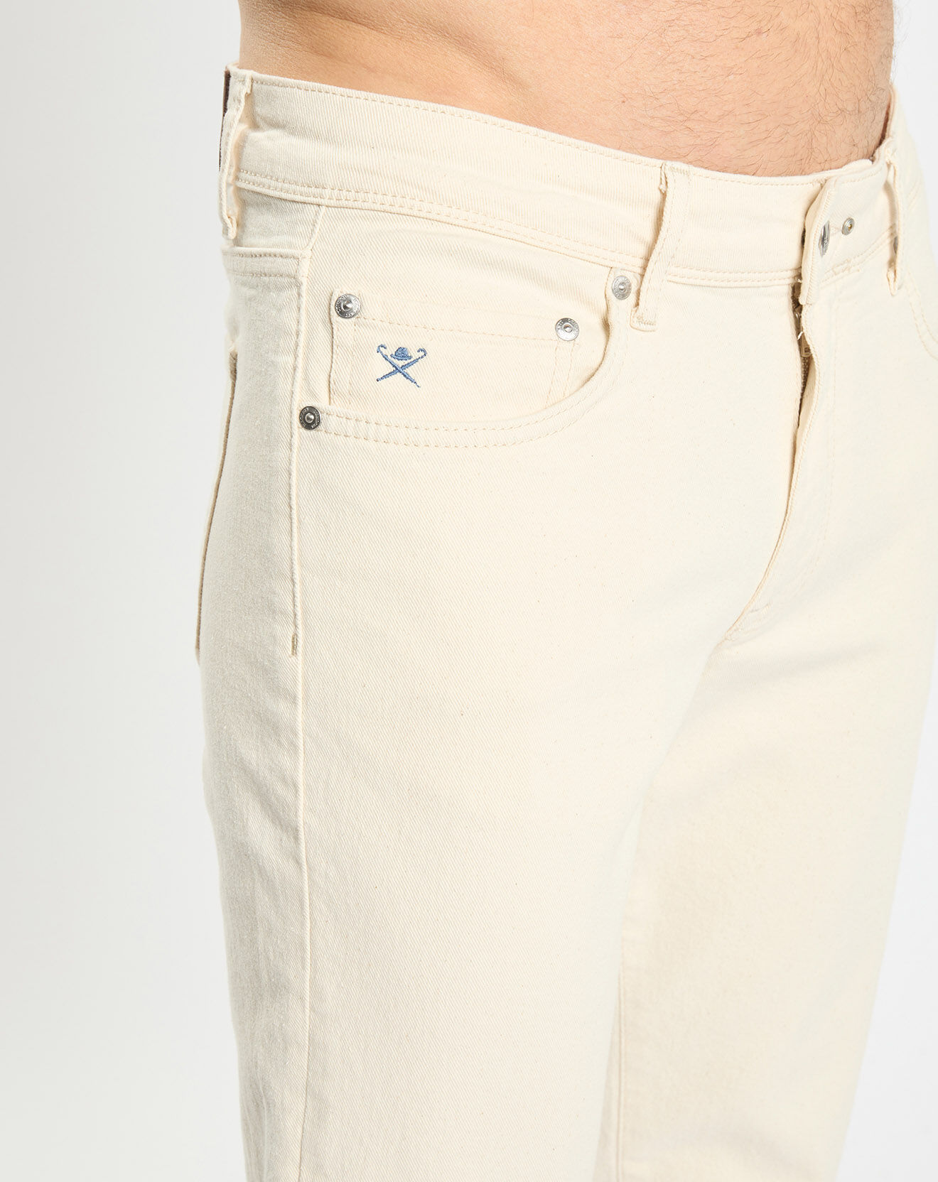 Hackett London Jean Slim Fit écru