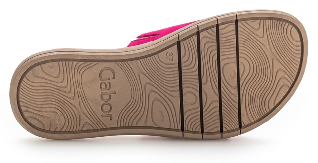 Gabor Pantolette  , Plateau, Sommerschuh, Schlappen mit grosser Zierschnalle