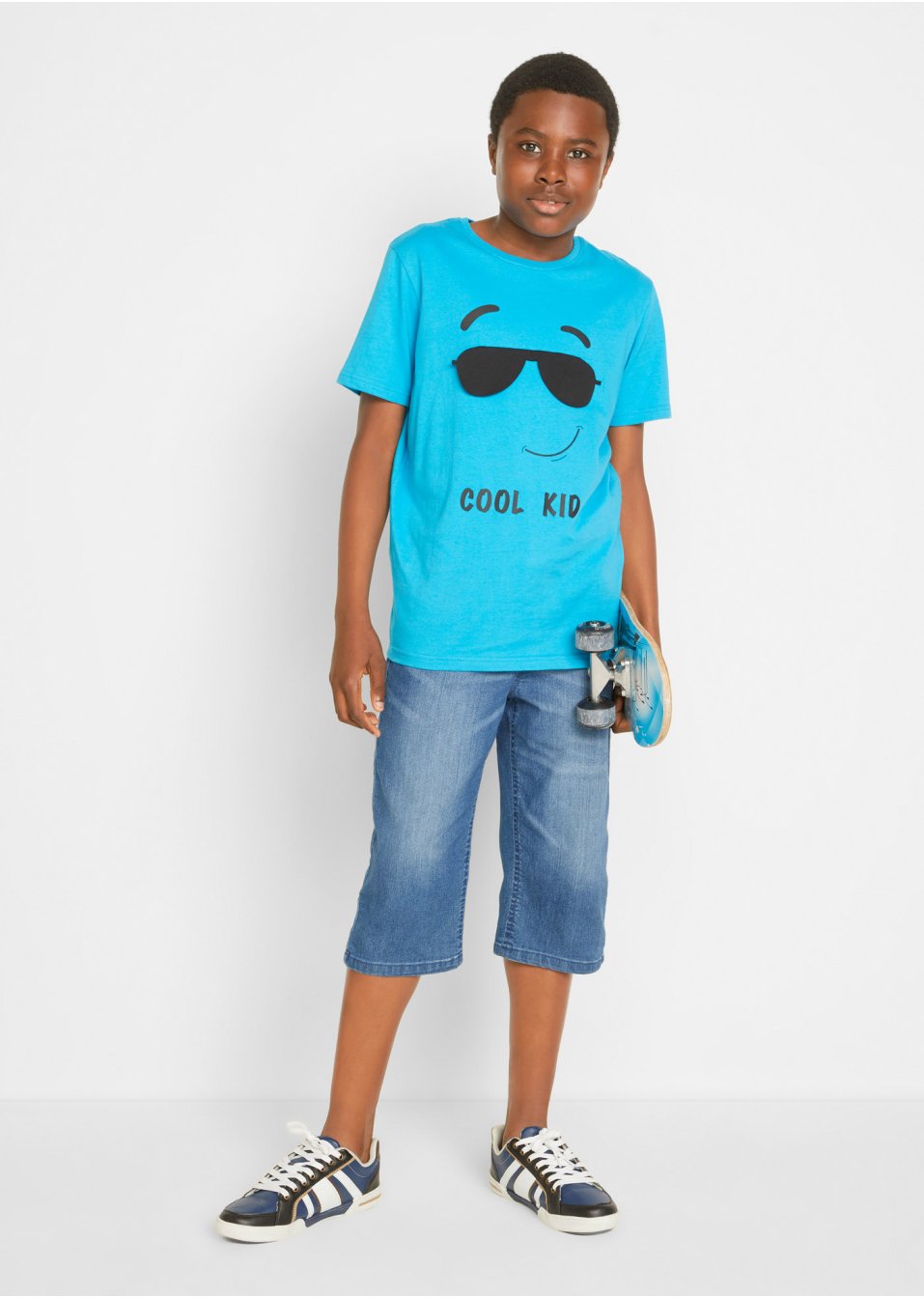 Bermuda garçon taille extensible Slim Fit