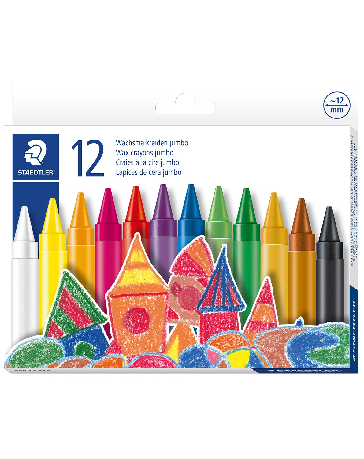 Wachsmalkreide JUMBO 12er Set