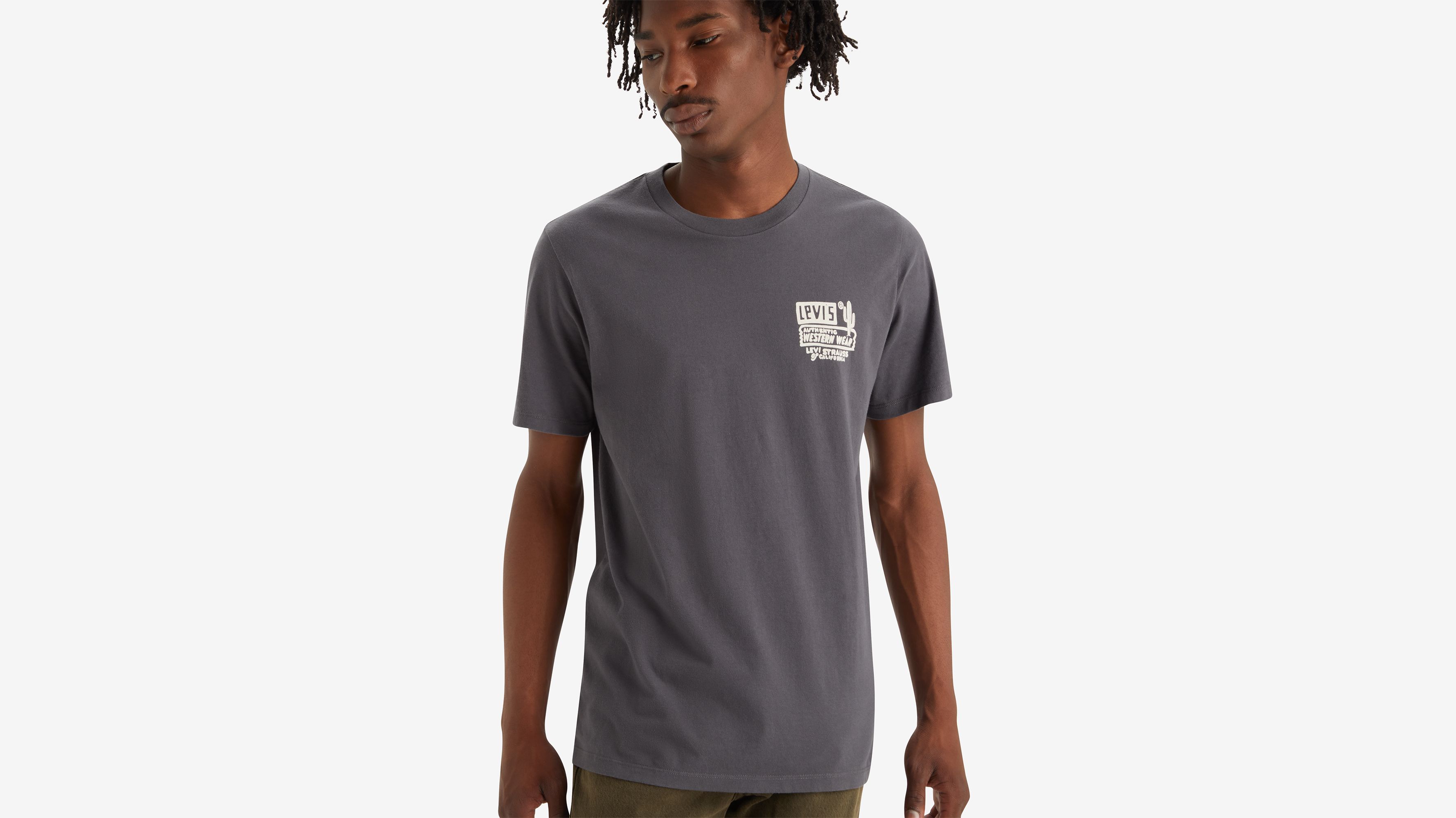 T-shirt graphique classique - Space Cowboy Andesite Ash - Noir