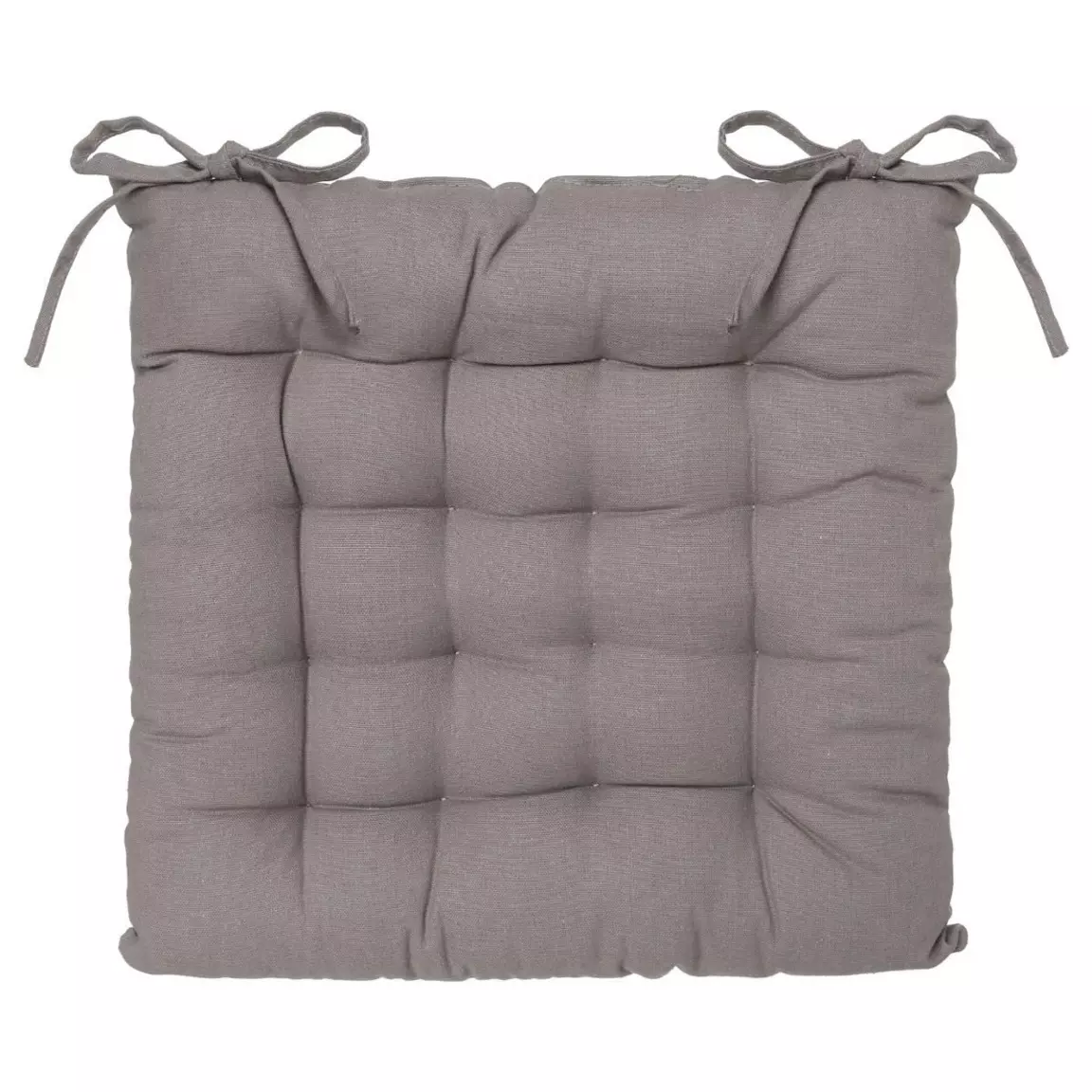 Coussin de chaise carré Datara Taupe