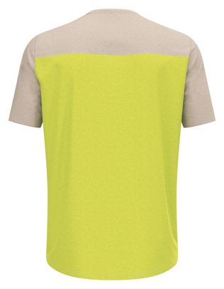 T-Shirt VTT Odlo X-Alp Linencool Beige/Vert
