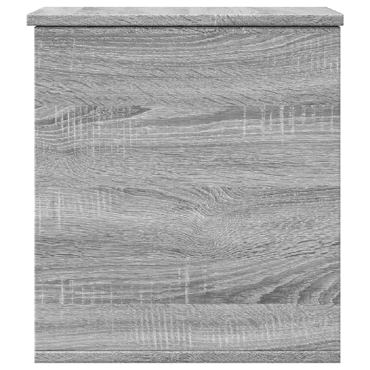 vidaXL Boîte de rangement bois d'ingénierie - Gris