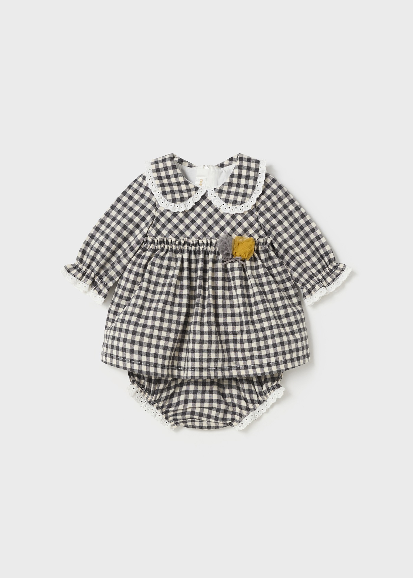 Vestido Better Cotton para recém-nascido com capa para fralda