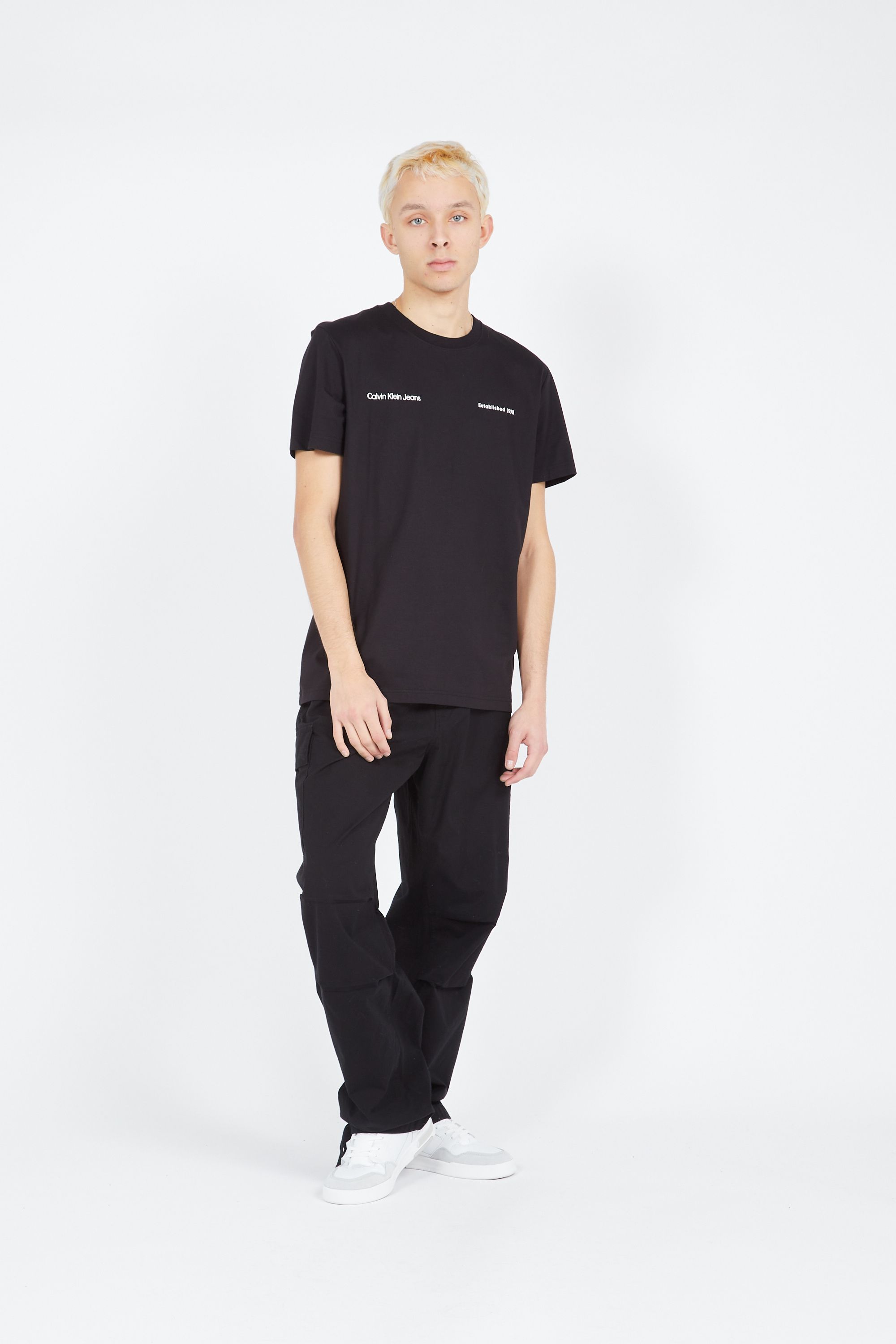 CALVIN KLEIN JEANS T-shirt  BIG BOX LOGO TEE Noir